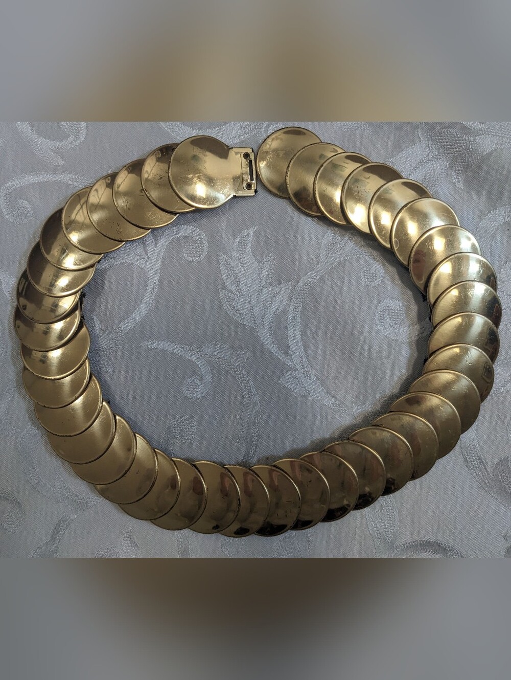 Vintage Gold Metallic Stretch Belt